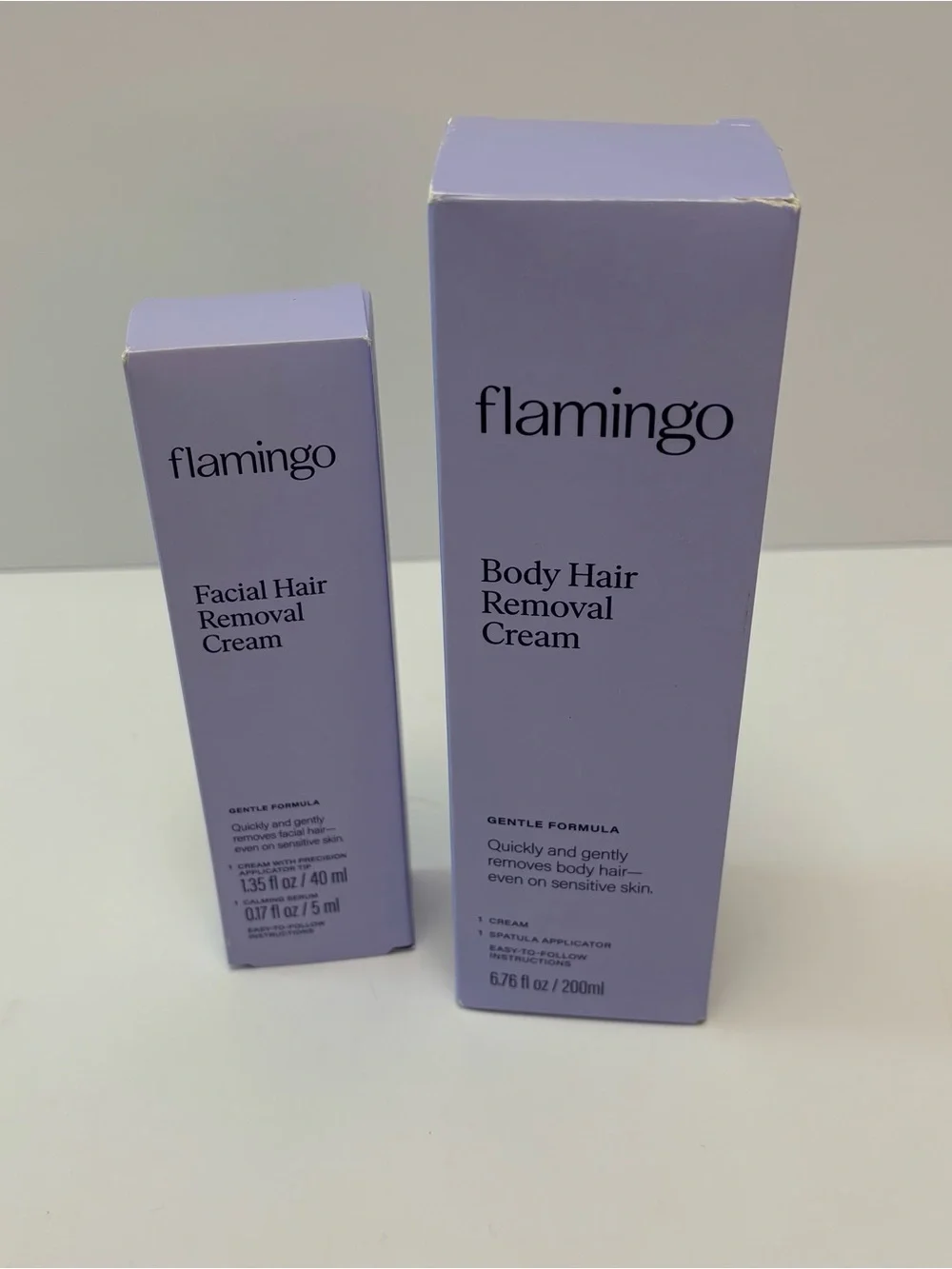 Flamingo Facial & Body Hair Removal Cream Set – New